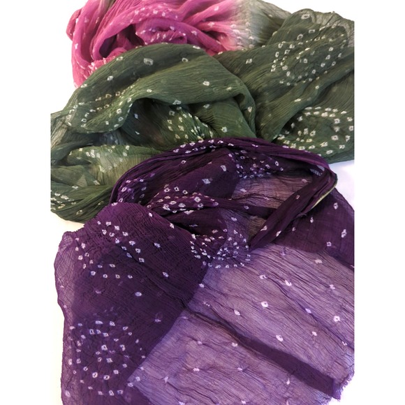 Vintage Lauren Ralph Lauren Large Scarf Shawl Wrap Viscose Purple Pink Bohemian - Picture 4 of 8